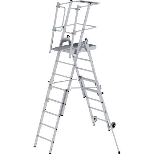 MUNK Günzburger Steigtechnik 52536 Aluminium Plattformleiter Montage mit Werkzeug Arbeitshöhe (max.): 4.1 cm