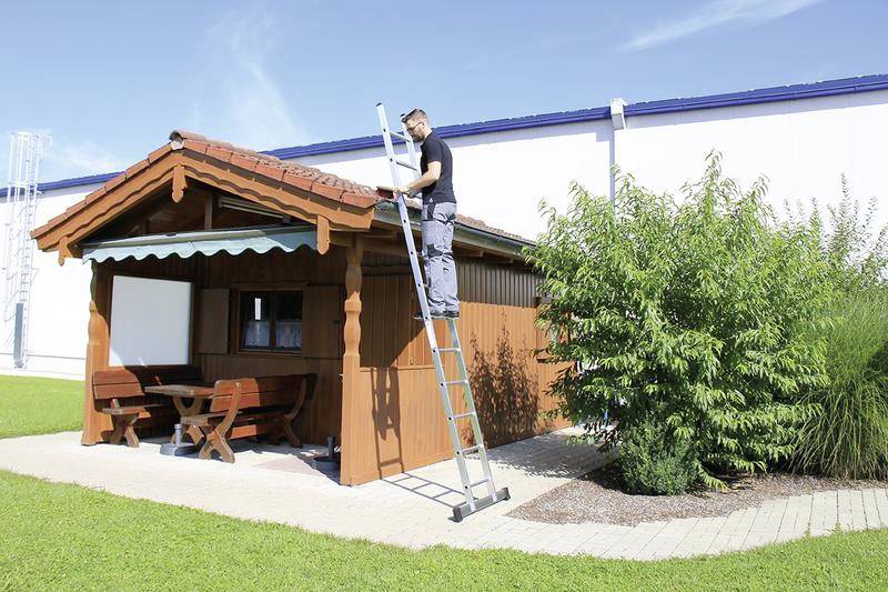 MUNK Günzburger Steigtechnik 11422 Aluminium Anlegeleiter Montage mit Werkzeug Arbeitshöhe (max.): 7.5 m
