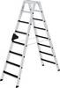 Stufen-Stehleiter CLIP-STEP beidseitig begehbar geriffelt 2 x 8 Stufen. MUNK GmbH 11121949