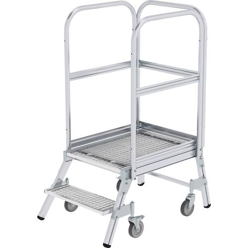 Thumbnail - MUNK Günzburger Steigtechnik 51102 Aluminium Podesttreppe Montage mit Werkzeug Arbeitshöhe (max.): 2.48 m
