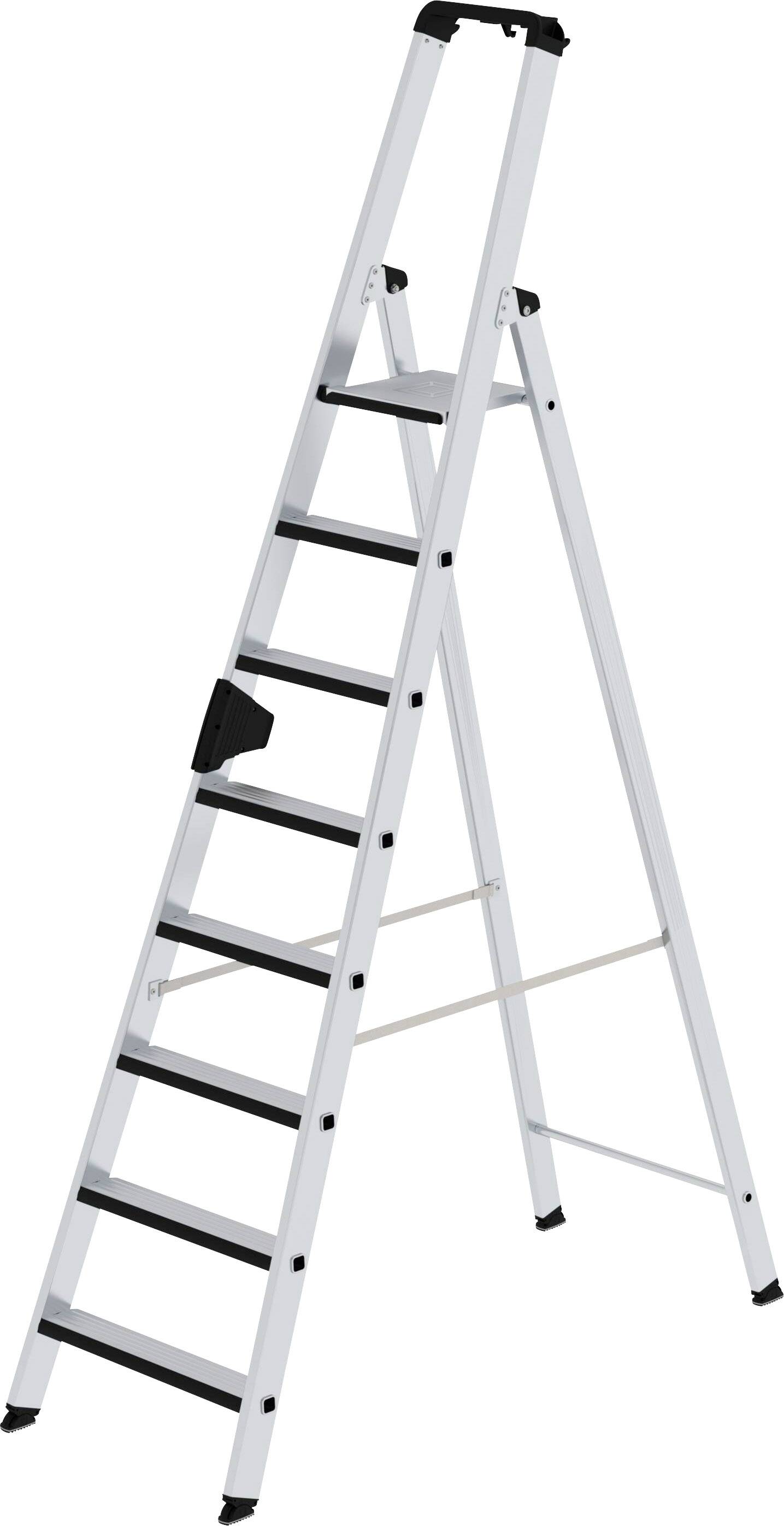 MUNK Günzburger Steigtechnik 42108 Aluminium Stufen-Stehleiter Arbeitshöhe (max.): 4 m