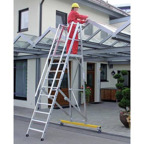 MUNK Günzburger Steigtechnik 52305 Aluminium Plattformleiter Montage mit Werkzeug Arbeitshöhe (max.): 3.15 m 37 kg