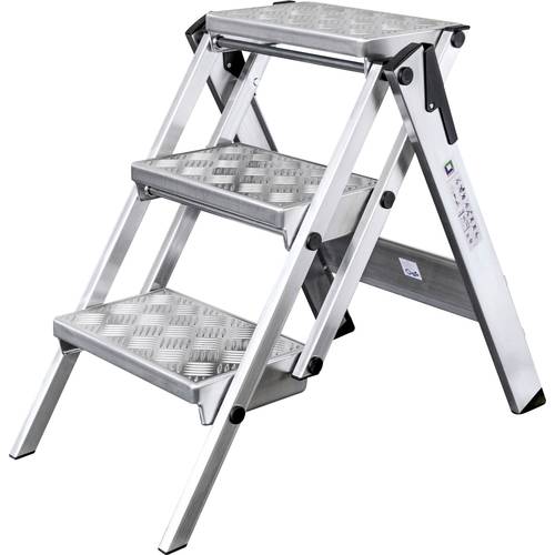 Thumbnail - MUNK Günzburger Steigtechnik 54203 Aluminium Klapptritt Arbeitshöhe (max.): 2.7 m