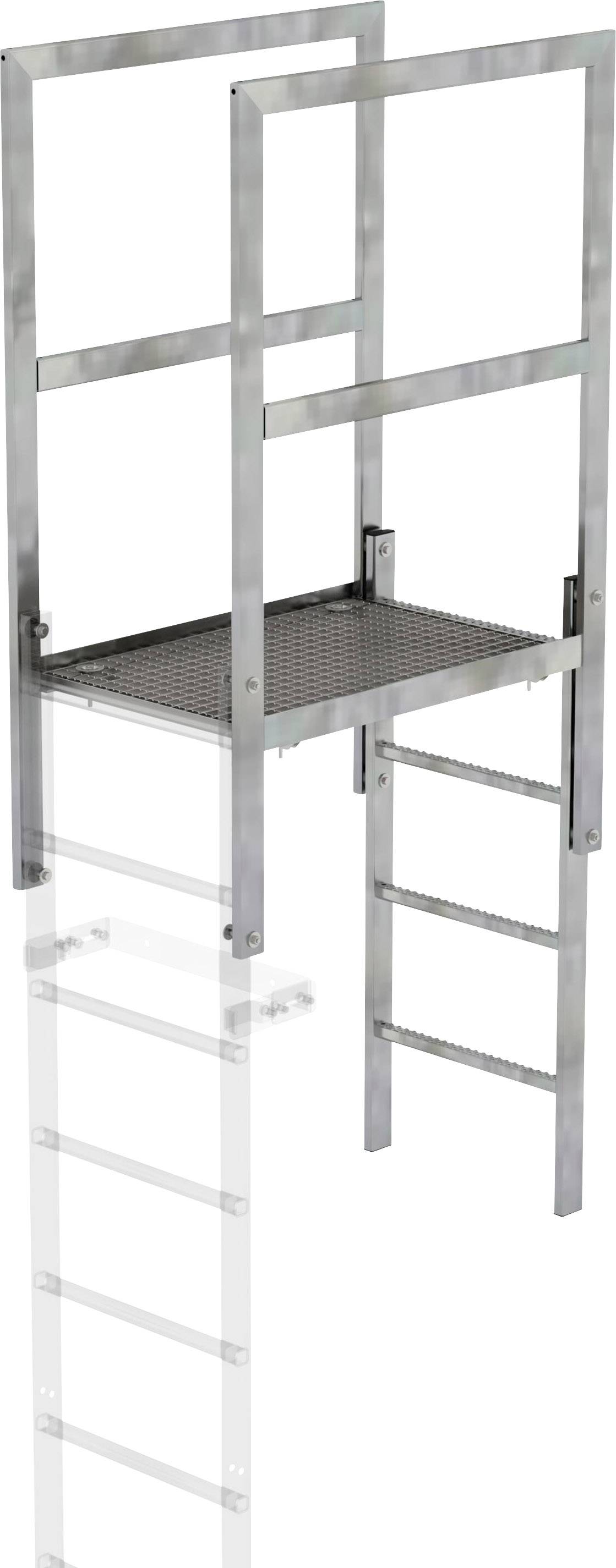 MUNK Günzburger Steigtechnik 63181 Stahl verzinkt Überstieg Montage mit Werkzeug