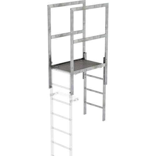 MUNK Günzburger Steigtechnik 63181 Stahl verzinkt Überstieg Montage mit Werkzeug