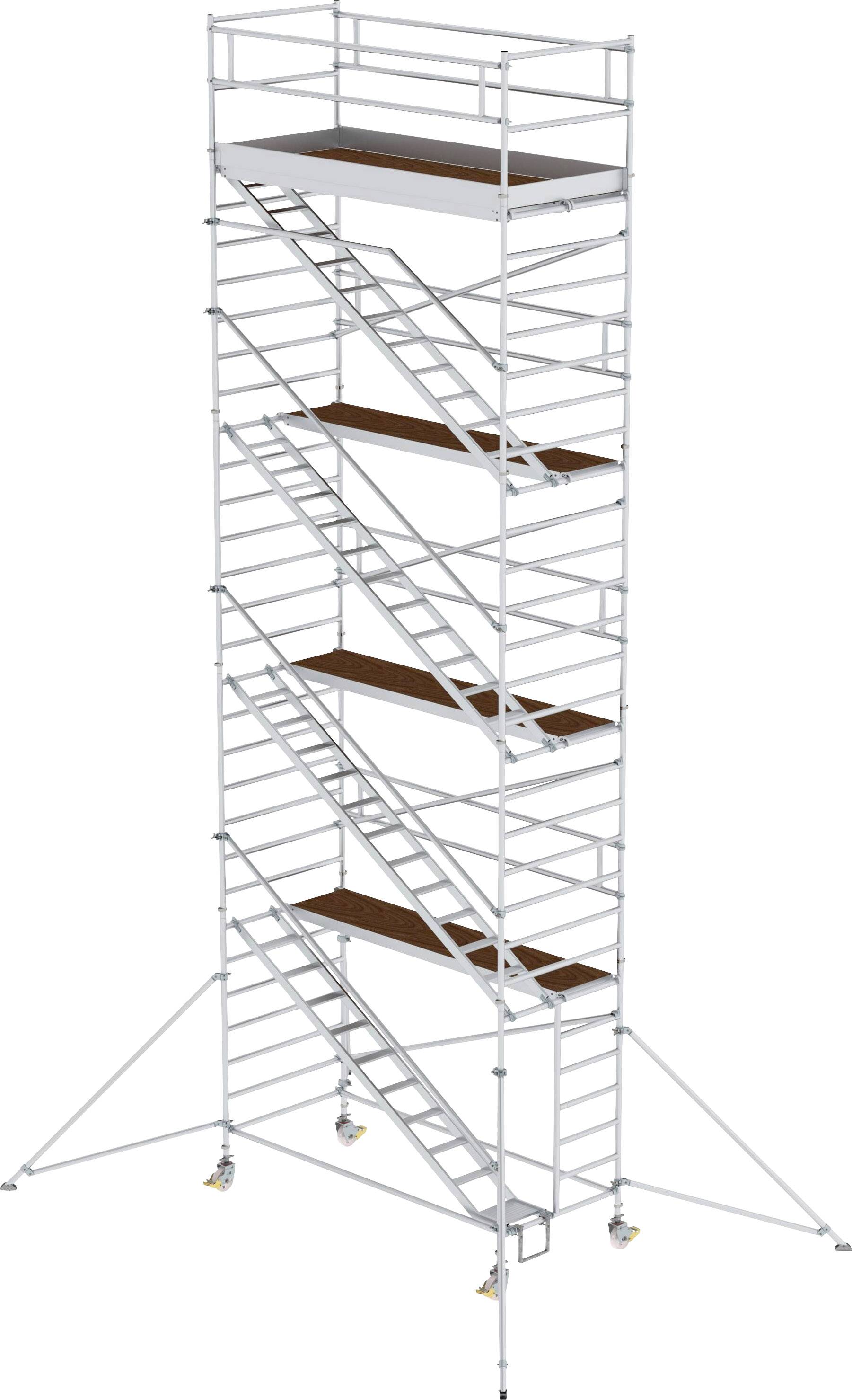 Thumbnail - MUNK Günzburger Steigtechnik 167420 Rollgerüst Montage ohne Werkzeug Arbeitshöhe (max.): 10.4 m