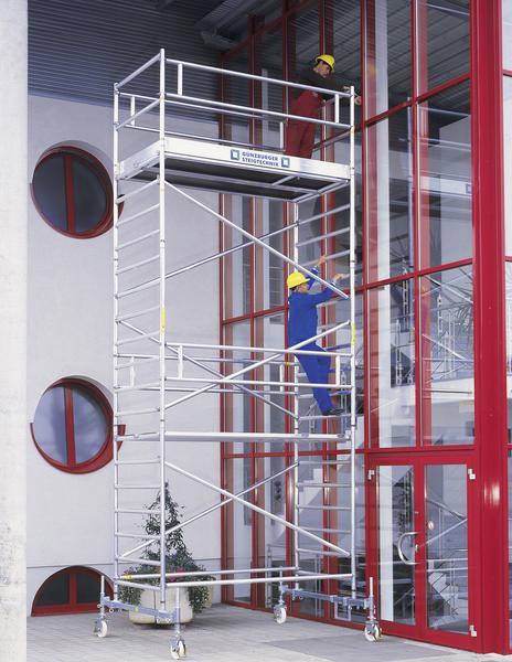 MUNK Günzburger Steigtechnik 173535 Rollgerüst Montage ohne Werkzeug Arbeitshöhe (max.): 7.5 m