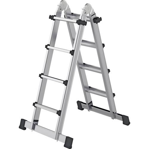 MUNK Günzburger Steigtechnik 32122 Aluminium Teleskopleiter Arbeitshöhe (max.): 5.3 m
