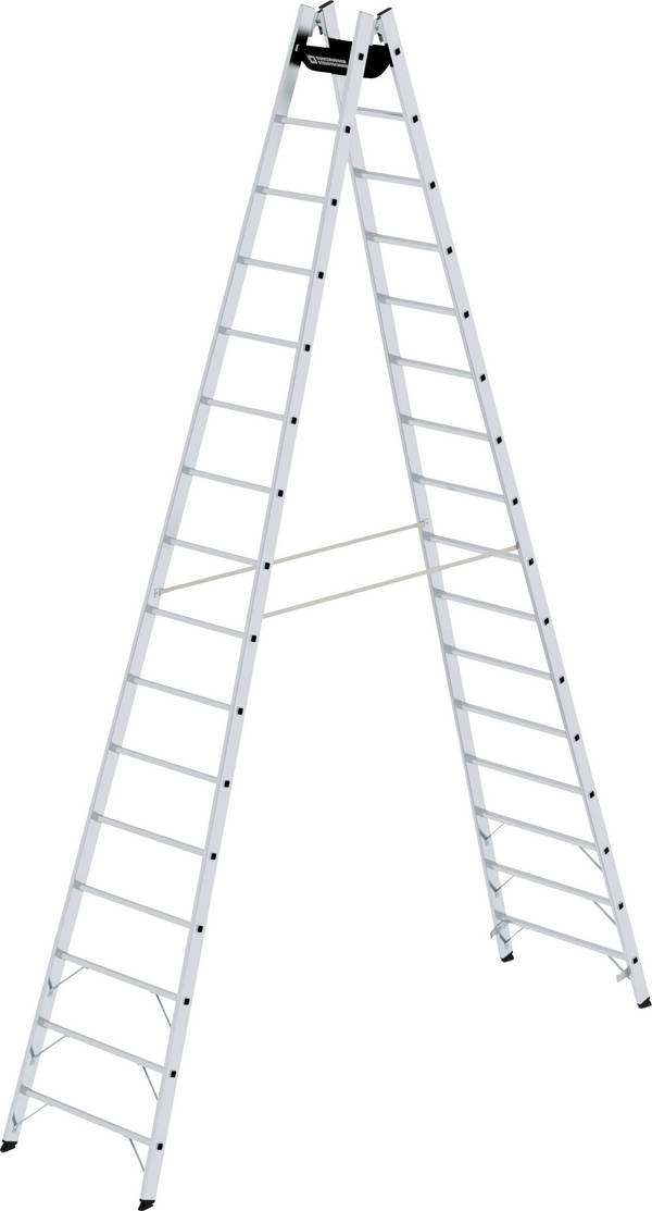 MUNK Günzburger Steigtechnik 33029 Aluminium Stufen-Stehleiter Arbeitshöhe (max.): 5.9 m