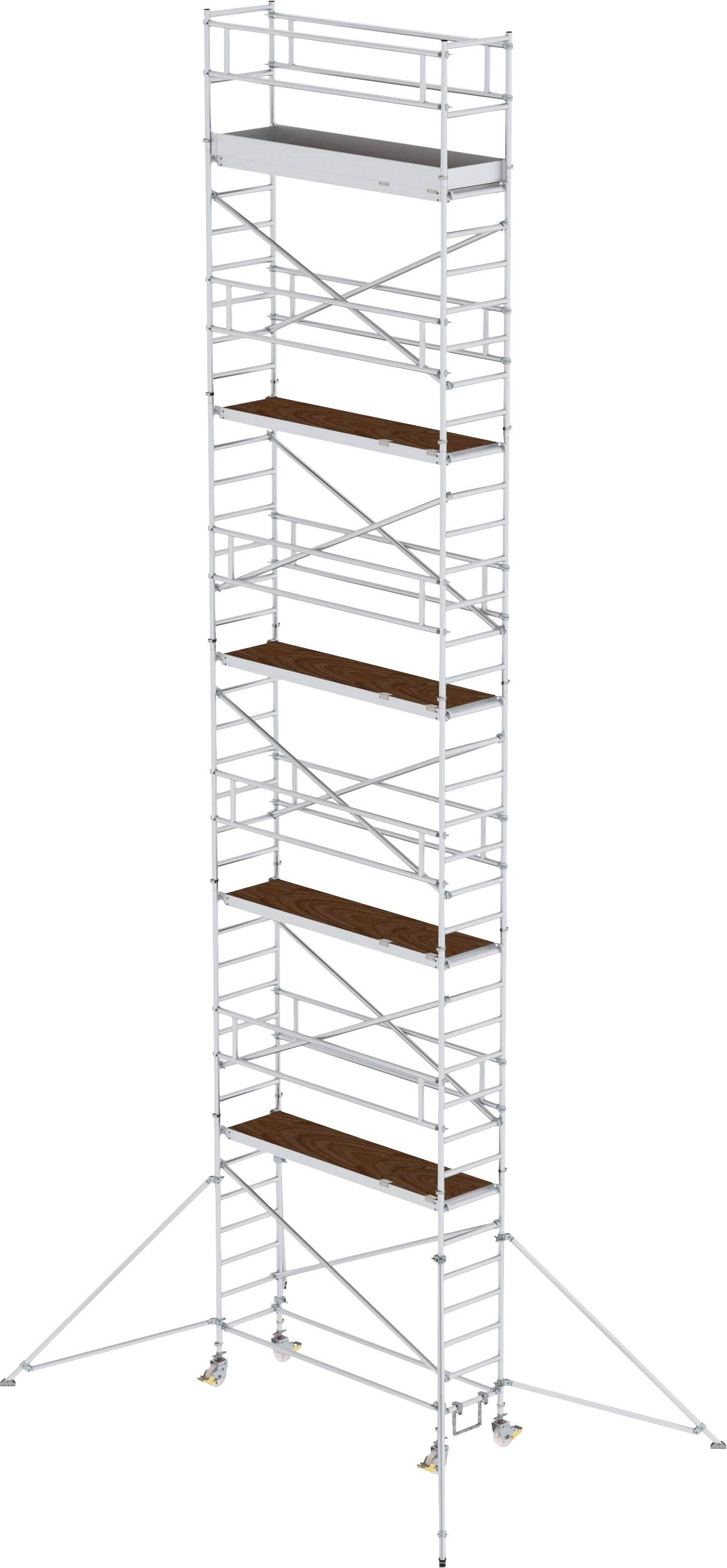 Thumbnail - MUNK Günzburger Steigtechnik 155046 Rollgerüst Montage ohne Werkzeug Arbeitshöhe (max.): 12.4 m