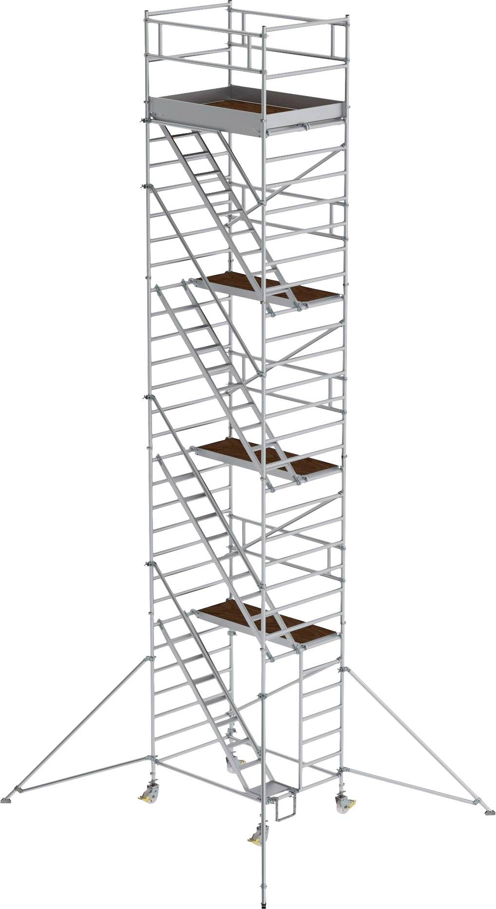 MUNK Günzburger Steigtechnik 167400 Rollgerüst Montage ohne Werkzeug Arbeitshöhe (max.): 10.4 m