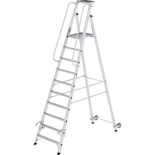 MUNK Günzburger Steigtechnik 51090 Aluminium Plattformleiter Montage mit Werkzeug Arbeitshöhe (max.): 4.35 m