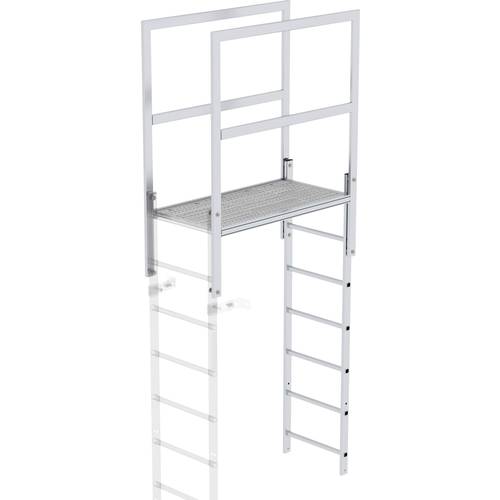 MUNK Günzburger Steigtechnik 62183 Aluminium Überstieg Montage mit Werkzeug