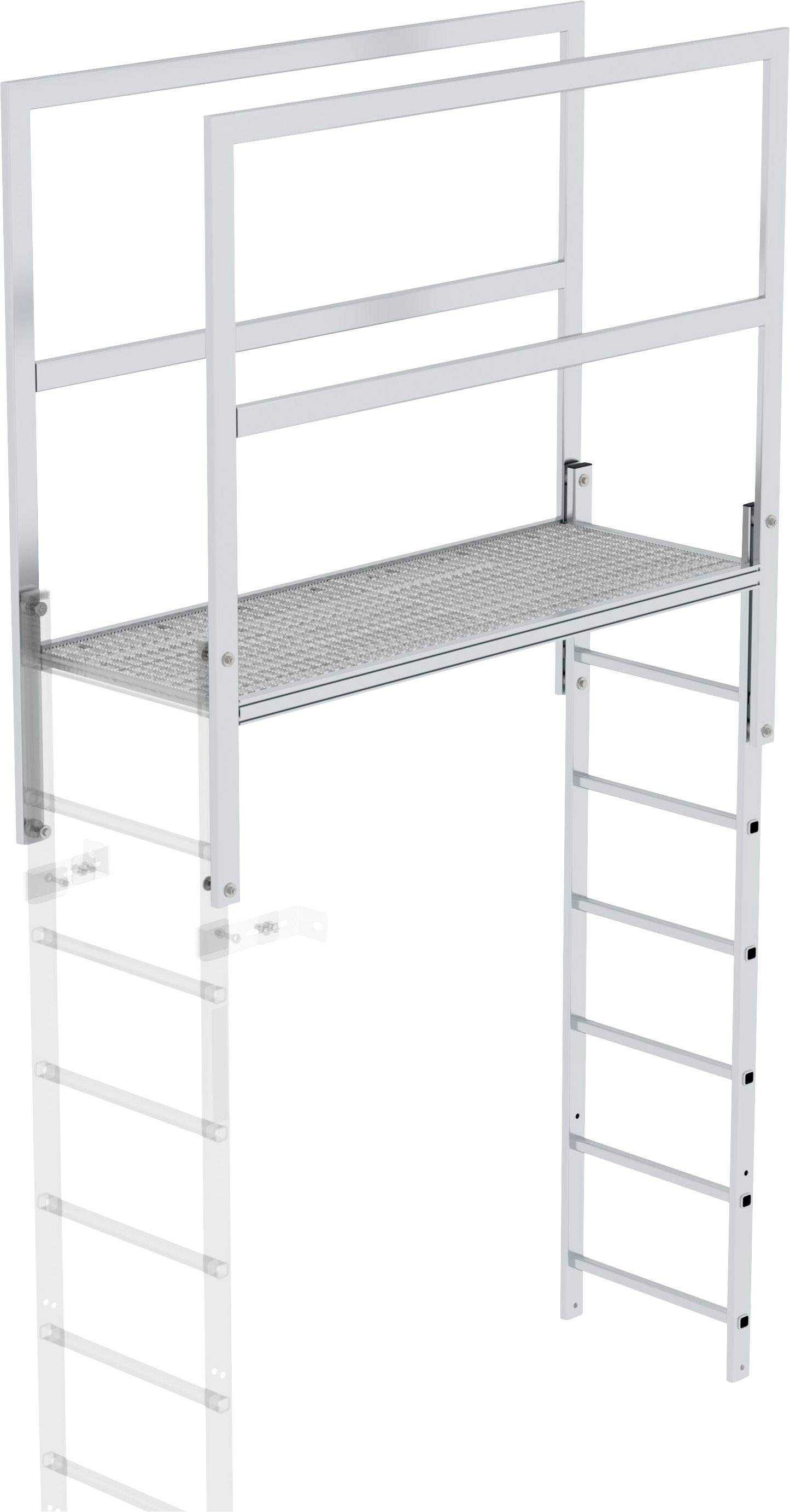 MUNK Günzburger Steigtechnik 62185 Aluminium Überstieg Montage mit Werkzeug