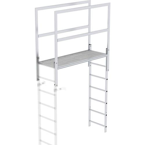 MUNK Günzburger Steigtechnik 62185 Aluminium Überstieg Montage mit Werkzeug