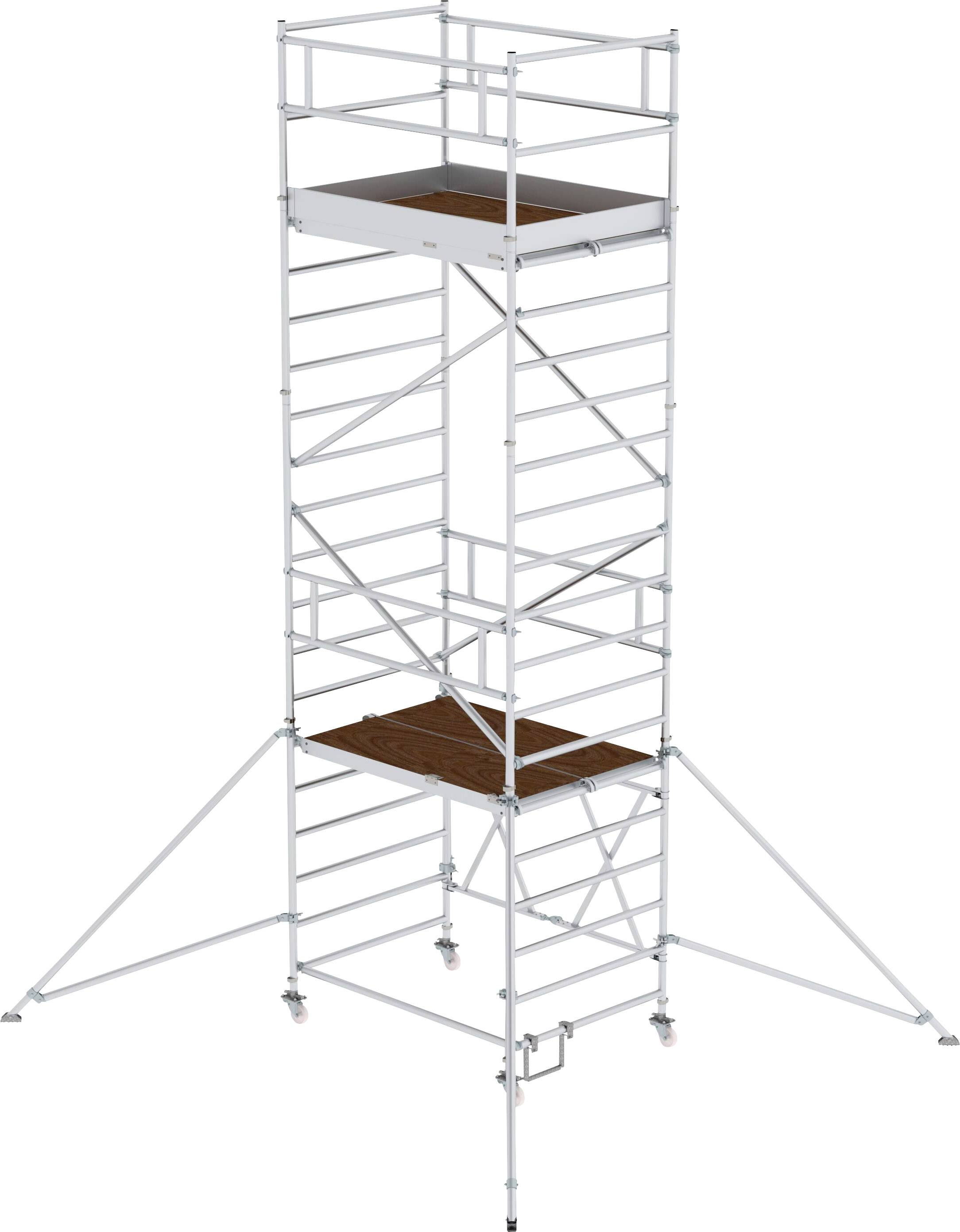 MUNK Günzburger Steigtechnik 115248 Aluminium Klappgerüst Montage ohne Werkzeug Arbeitshöhe (max.): 6.8 m