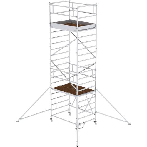 MUNK Günzburger Steigtechnik 115248 Aluminium Klappgerüst Montage ohne Werkzeug Arbeitshöhe (max.): 6.8 m