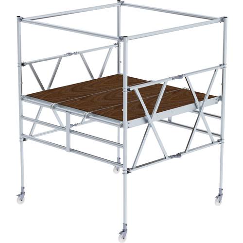 MUNK Günzburger Steigtechnik 115800 Klappgerüst Montage ohne Werkzeug Arbeitshöhe (max.): 3.7 m