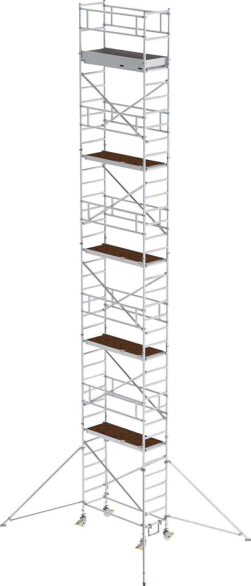 Thumbnail - MUNK Günzburger Steigtechnik 154046 Aluminium Rollgerüst Montage ohne Werkzeug Arbeitshöhe (max.): 12.4 m