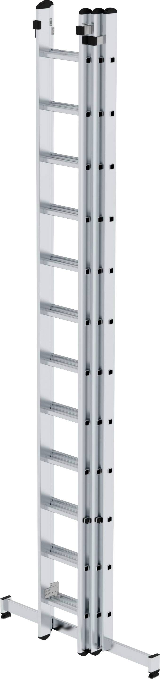'Aluminium-Anlegeleiter mit sicherem Stand und 12 Sprossen, ideal für Arbeiten in der Höhe.'