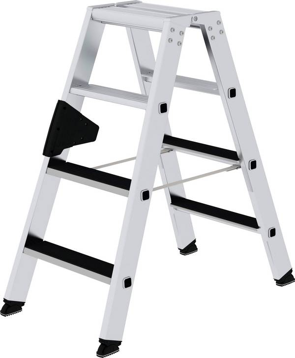 MUNK Günzburger Steigtechnik 41604 Aluminium Stufen-Stehleiter Arbeitshöhe (max.): 2.5 m 6.7 kg
