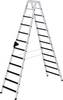 Stufen-Stehleiter CLIP-STEP beidseitig begehbar geriffelt 2 x 12 Stufen. MUNK GmbH 11122149