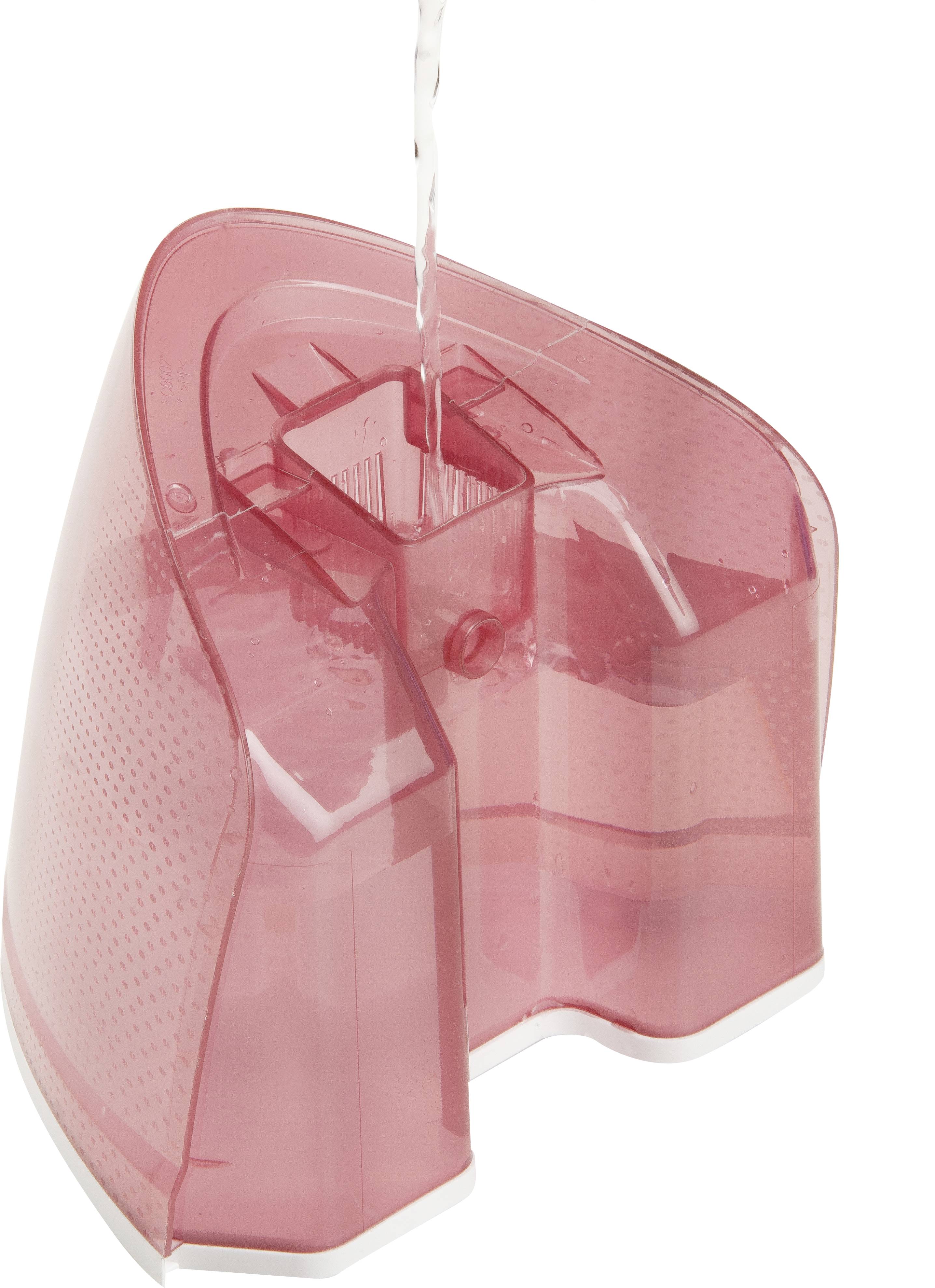 Rosa Wassertank wird nachgefüllt.