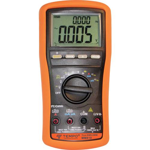 Tempo Communications MM810 Hand-Multimeter kalibriert (ISO) digital CAT IV 1000 V Anzeige (Counts): 9999