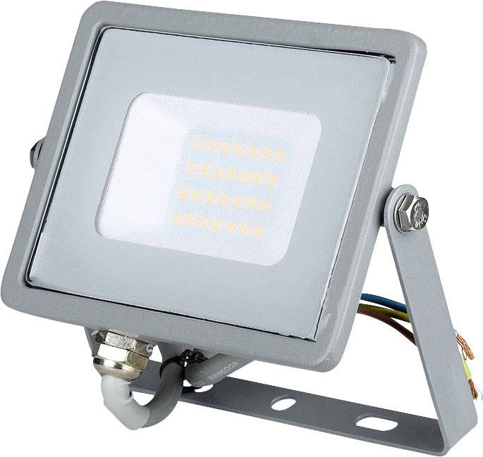 LED-Flutlichtstrahler  V-TAC VT-20 3000K 445 LED fest eingebaut  Leistung 20 W 