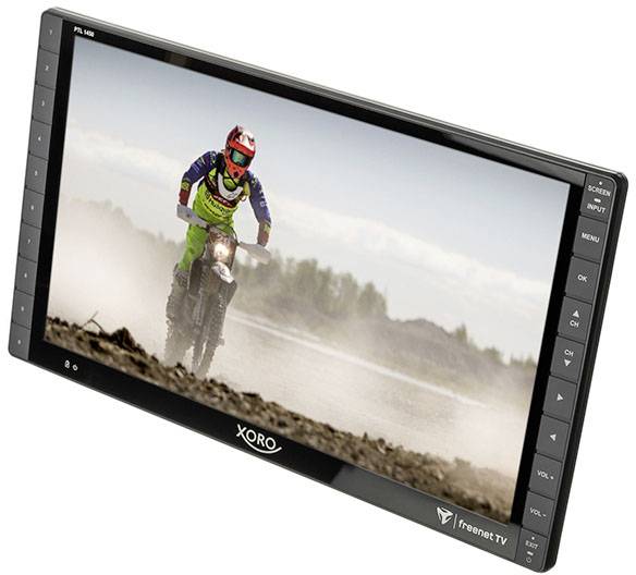 Tragbarer TV mit Kfz-Anschlusskabel