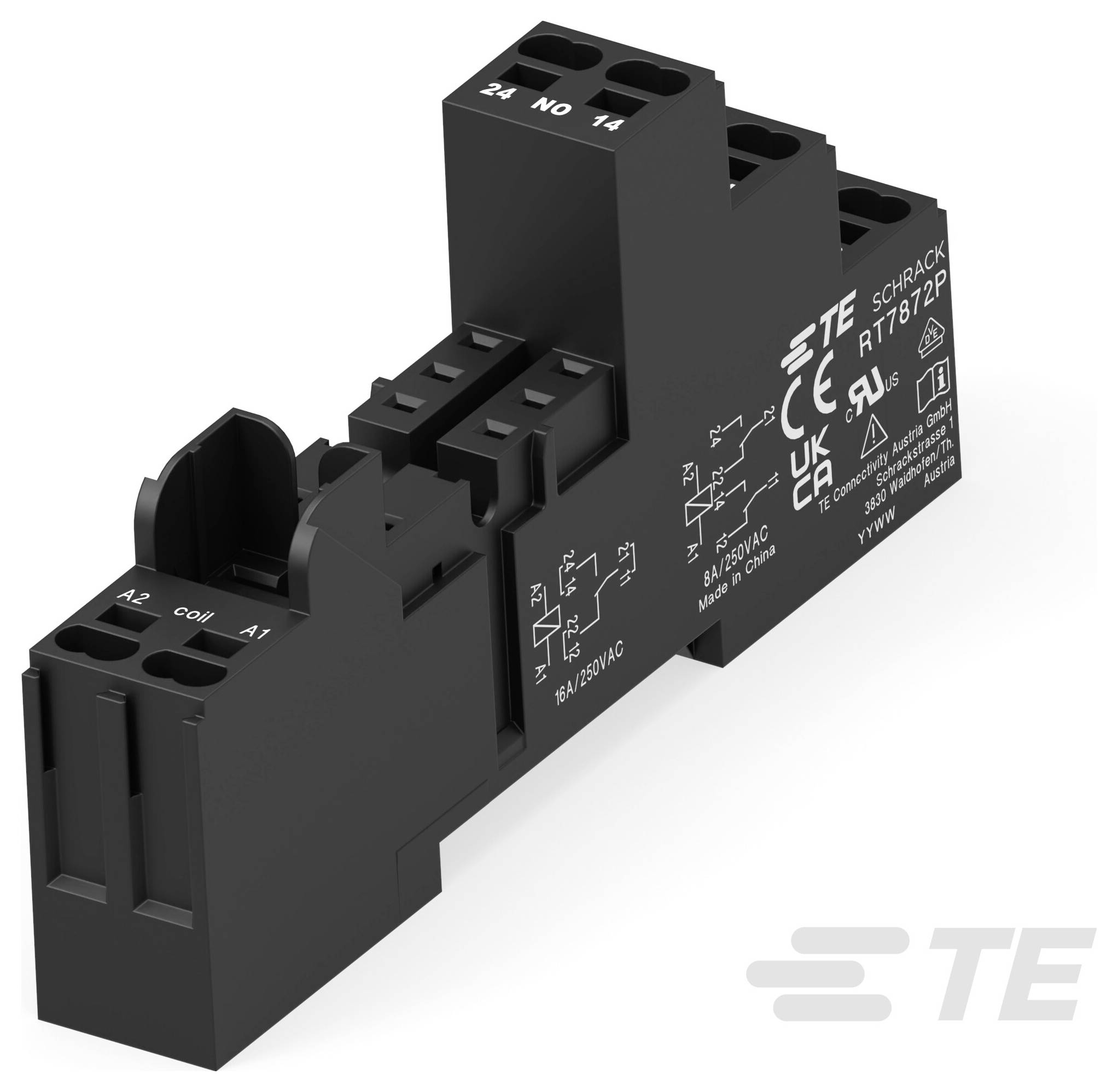 TE Connectivity RT7872P Relaissockel 1 St.