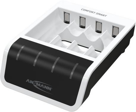 Ansmann Comfort Smart Rundzellen-Ladegerät NiMH Micro (AAA), Mignon (AA)