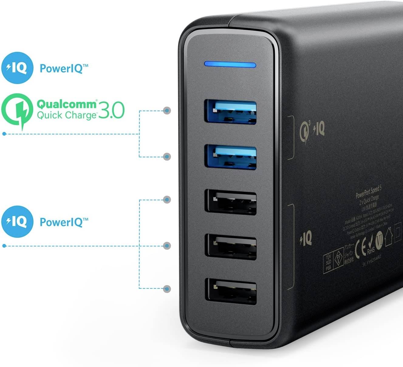 Anker PowerPort Speed 5 Tablets & Smartphones Smartphone Zubehör-8