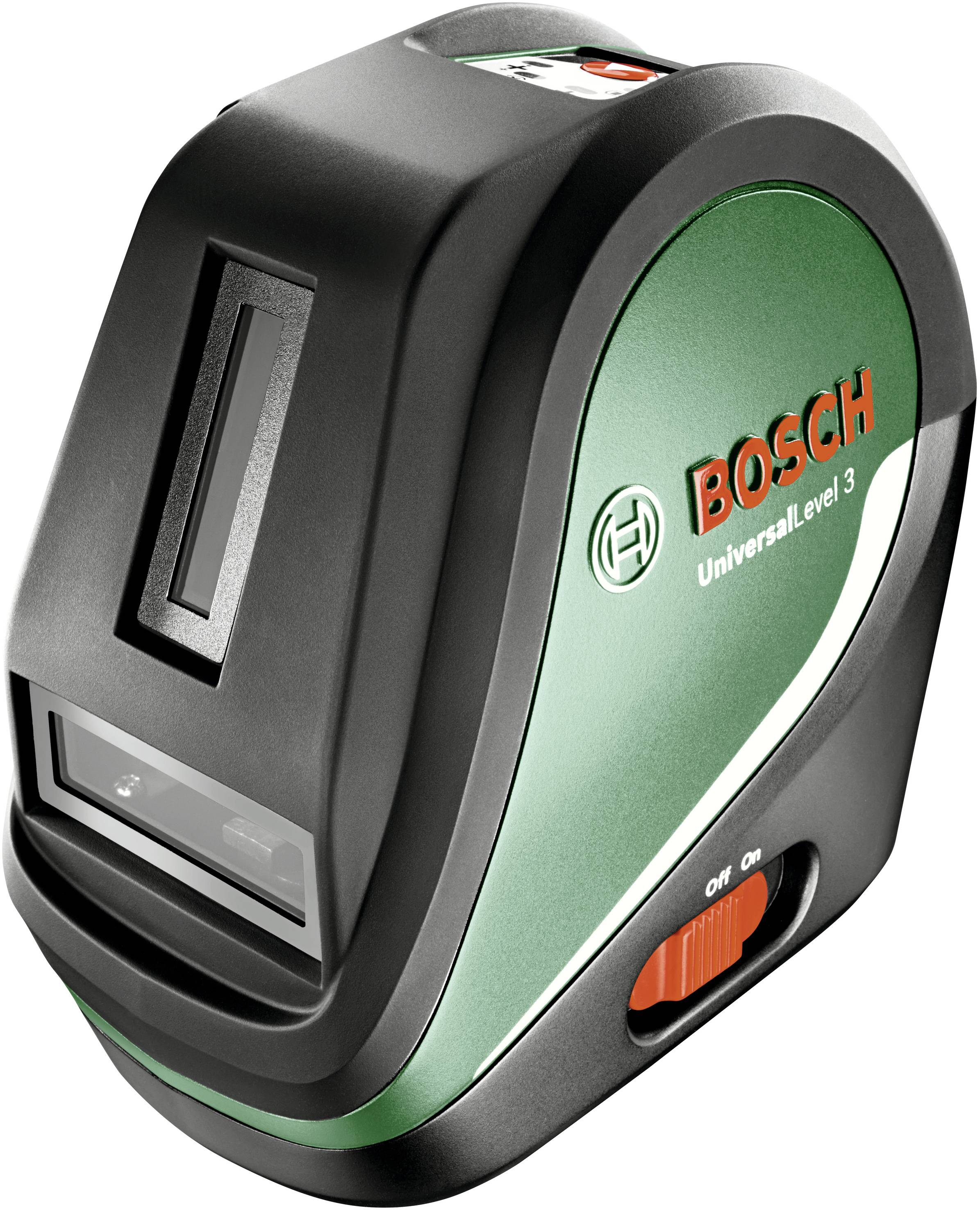 Bosch Home and Garden UniversalLevel 3 + TP320 křížový laser vč. tašky, samonivelační dosah (max.): 10 m