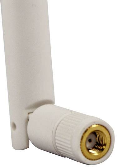 Acceltex Solutions ATS-ID90RD-245-23-1RPSP-IC-W 1fach WLAN Antenne 3 dB 2.4 GHz, 5 GHz 1 x RP-SMA-Stecker-1