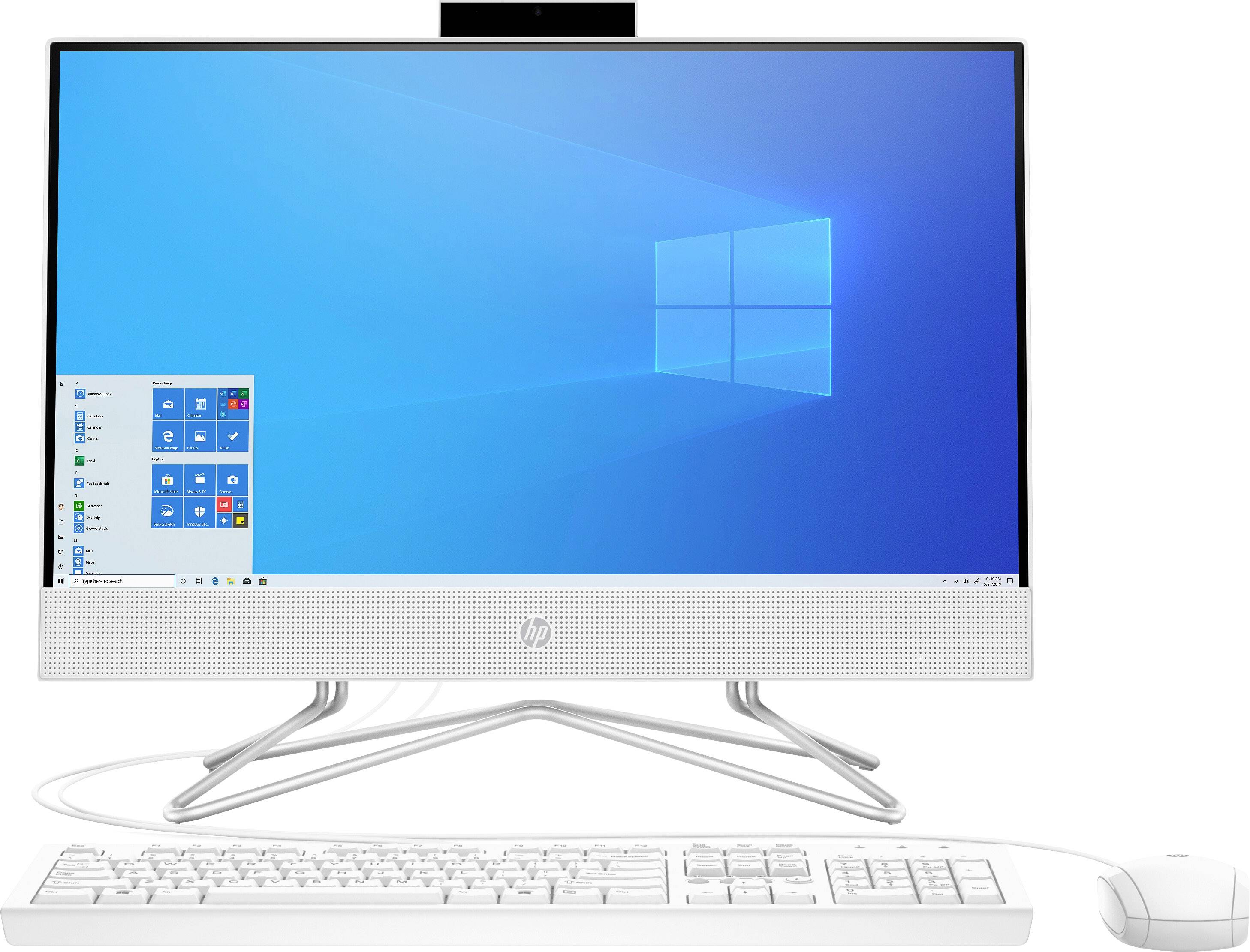 HP All-in-One PC 22-df0005ng 54.6 cm (21.5 Zoll) Full HD AMD Athlon 3050U 3.2 GHz 8 GB RAM 256 GB SSD Win 10 Home 1M5W5E-0