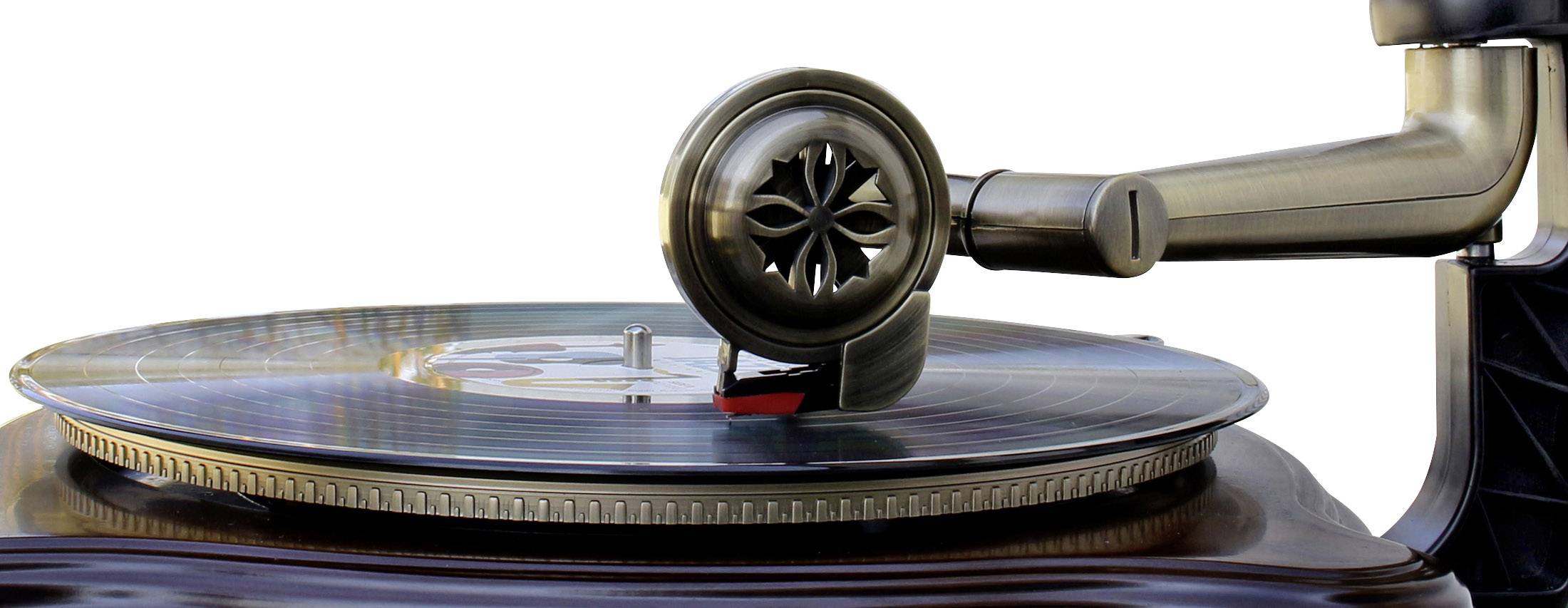 Soundmaster Grammophon-Nostalgieradio NR917 Holzf-1