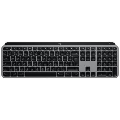 Logitech MX Keys for Mac Bluetooth® Tastatur Deutsch, QWERTZ, Mac Space Grau Beleuchtet 