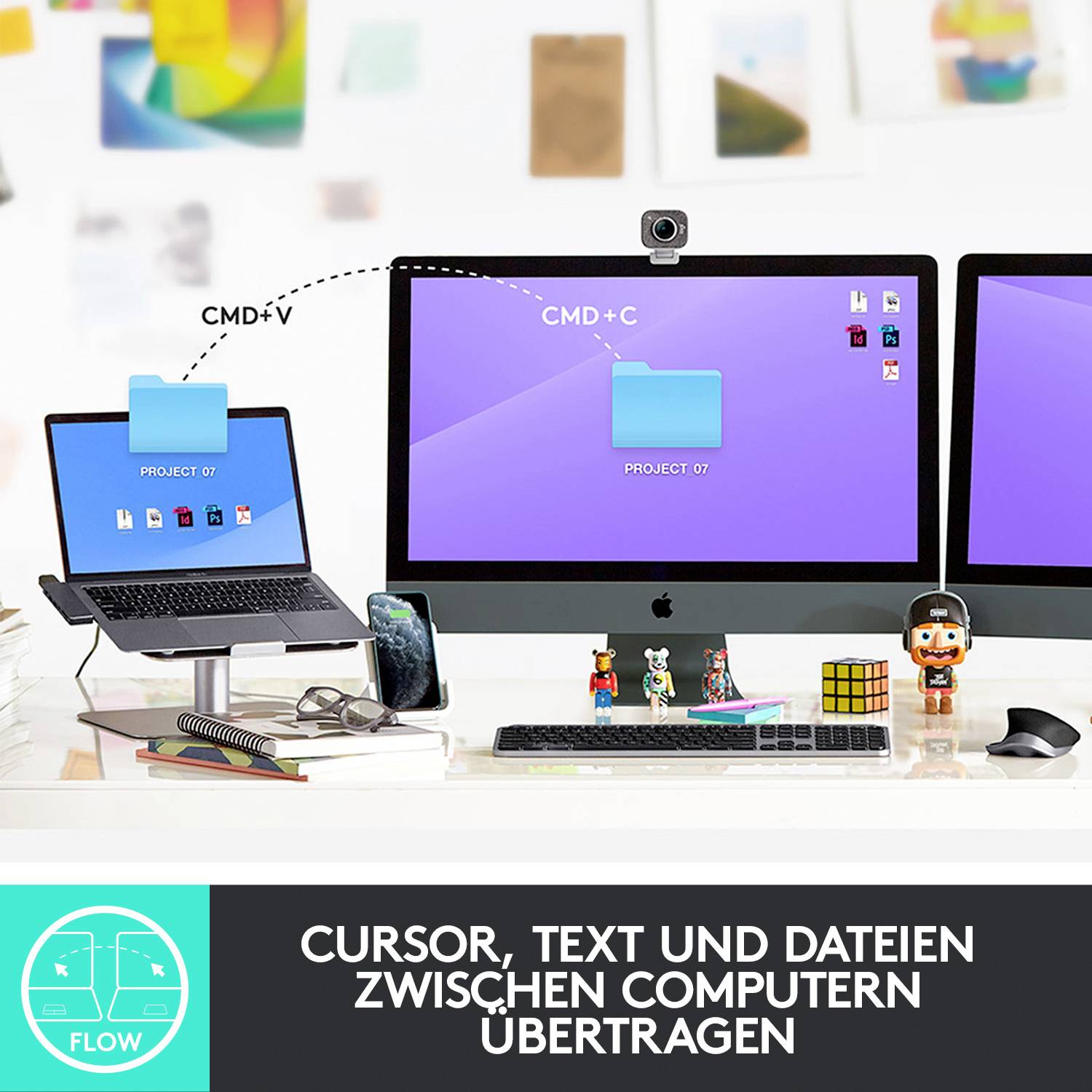 Logitech MX Master 3 Mac Version Ergonomische Maus Bluetooth®, Funk Optisch Graphit 7 Tasten 4000 dpi Ergonomisch, Wiede-7