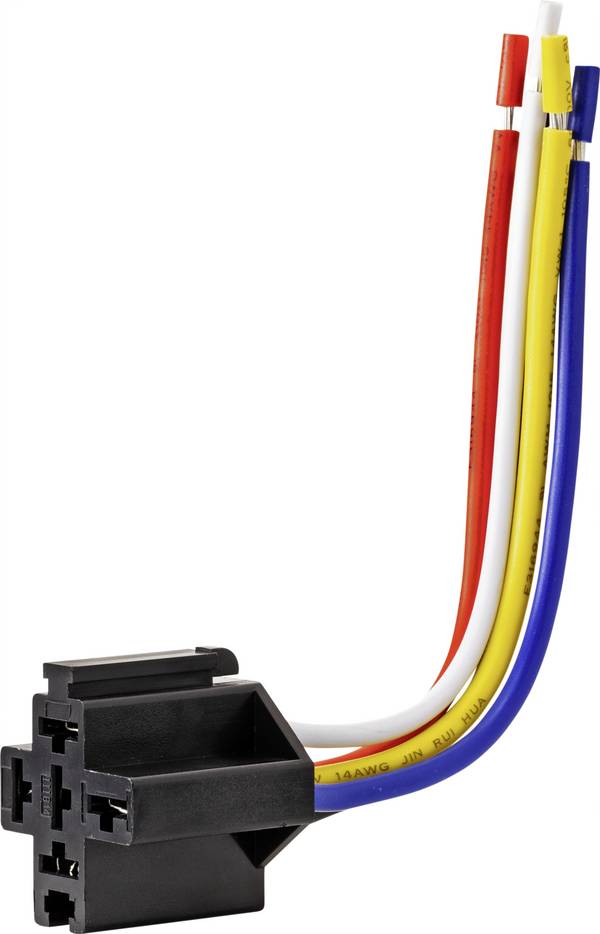 TRU COMPONENTS JD1912-40A Kfz-Relaissockel    (L x B x H) 26.5 x 32.4 x 27.8 mm  1 St.