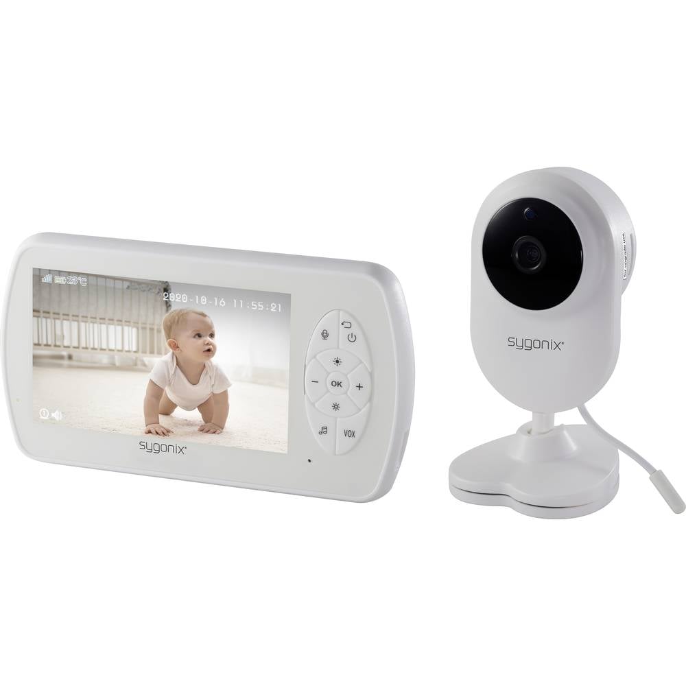 Sygonix SY-4548738 HD Baby Monitor Videobabyfoon Draadloos 2.4 GHz