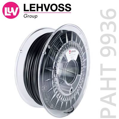 Lehvoss PMLE-1001-001 Luvocom 3F 9936 Filament PAHT chemisch beständig 1.75 mm 750 g Schwarz  1 St.