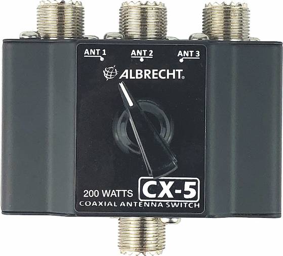 ALBRECHT Antennenumschalter CX-5 3-Wege Antennenschalter 7402