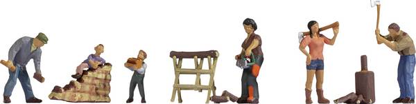 NOCH H0 Holz machen 0015616  Bemalt, Stehend
