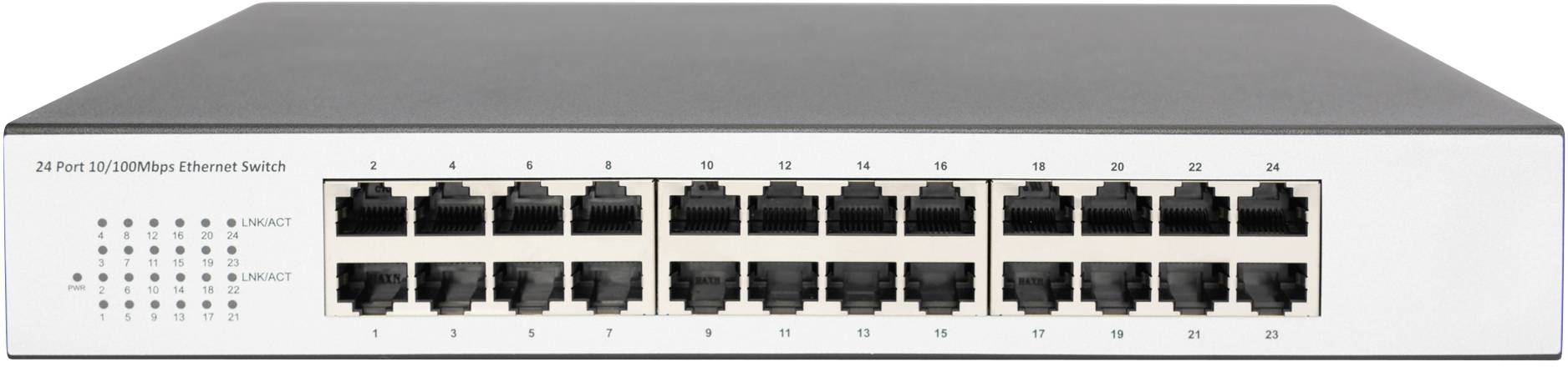 DIGITUS - 24-Port Fast Ethernet Switch, 19 Zoll, Unmanaged-7