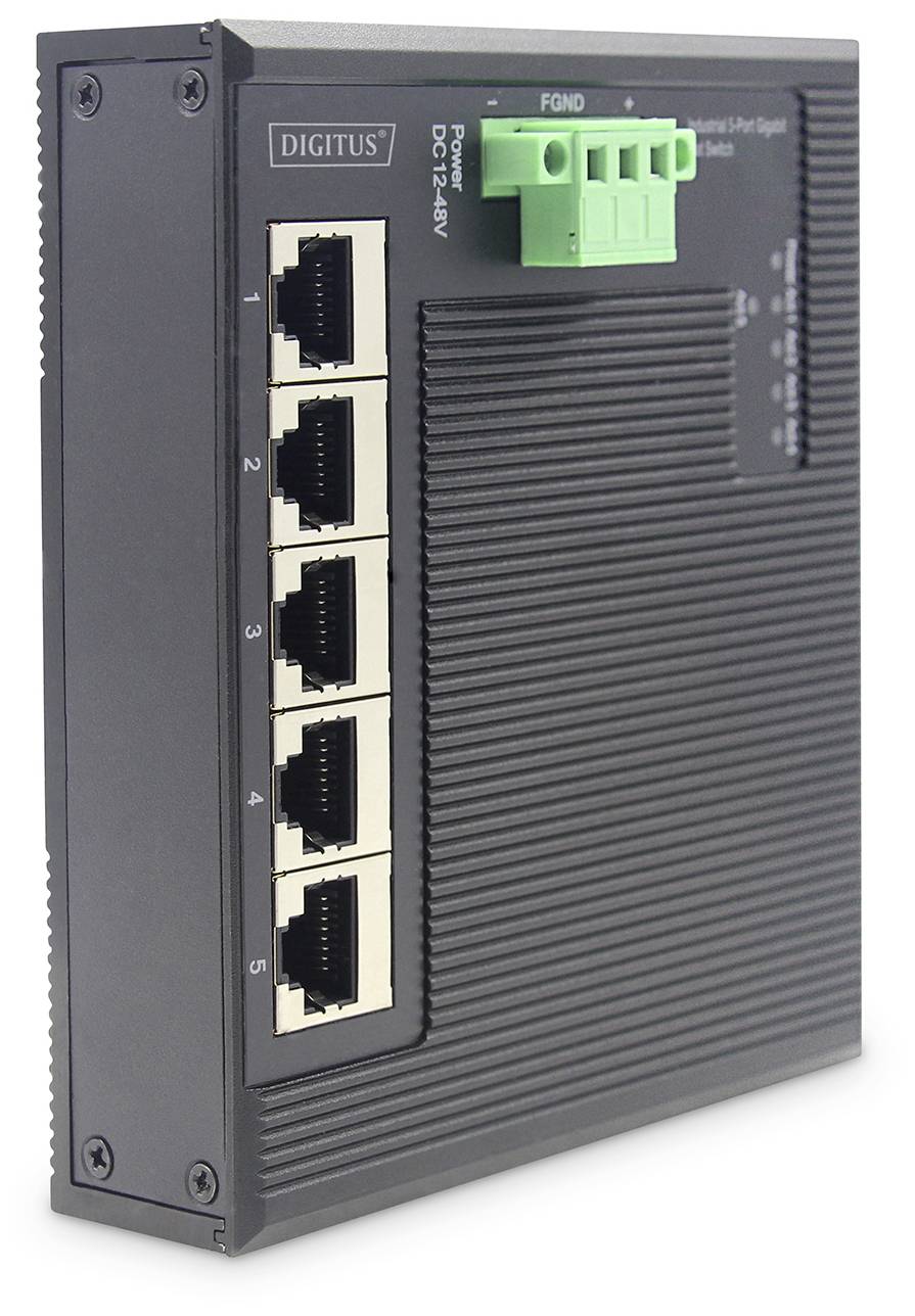 Digitus DN-651126 DN-651126 Industrial Ethernet Switch 5 Port 10 / 100 / 1000 MBit/s