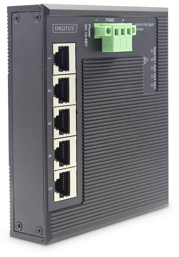 Digitus DN-651126 DN-651126 Industrial Ethernet Switch 5 Port 10 / 100 / 1000 MBit/s