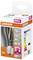 'Osram LED Lampe, 7.0W = 60W, 806 Lumen, warmweiß, E27 Fassung, Energieklasse E, Lebensdauer 15 Jahre, 360° Lichtverteilung.'