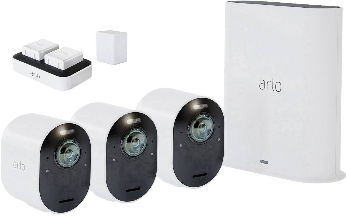 ARLO Arlo Ultra VMS5340+VMA5400+VMA5400C WLAN IP ARLO Dual Akku Ladegerät für Arlo Ultra, Arlo Pro3, VMA5400C