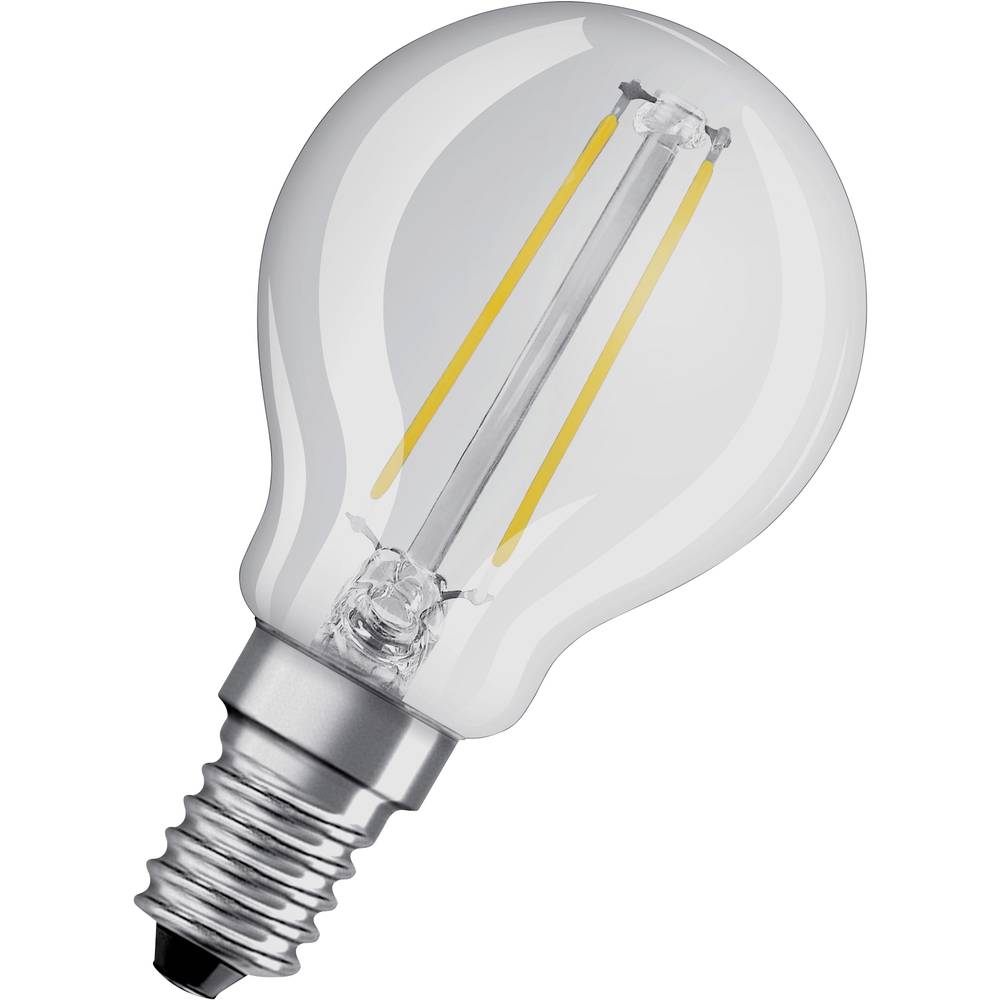 OSRAM LED-lamp Energielabel A++ (A++ E) E14 Peer 1.5 W = 15 W Warmwit (Ø x l) 45 mm x 77 mm 1 stuk(s